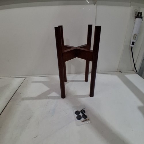 BAMWORLD ADJUSTABLE PLANT STAND INDOOR - FOR 8"-12" PLANT - BROWN image 3