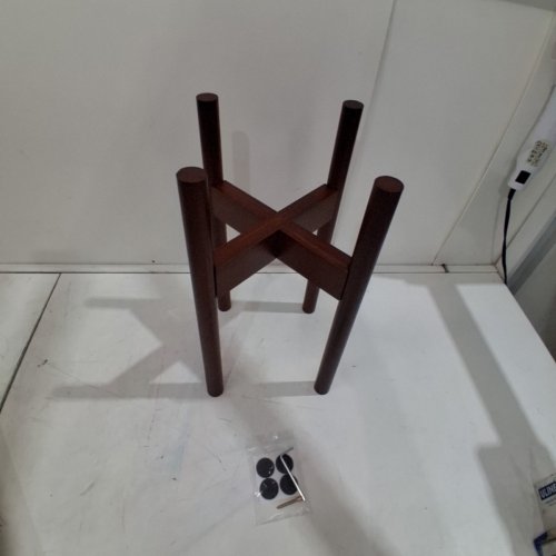 BAMWORLD ADJUSTABLE PLANT STAND INDOOR - FOR 8"-12" PLANT - BROWN image 4