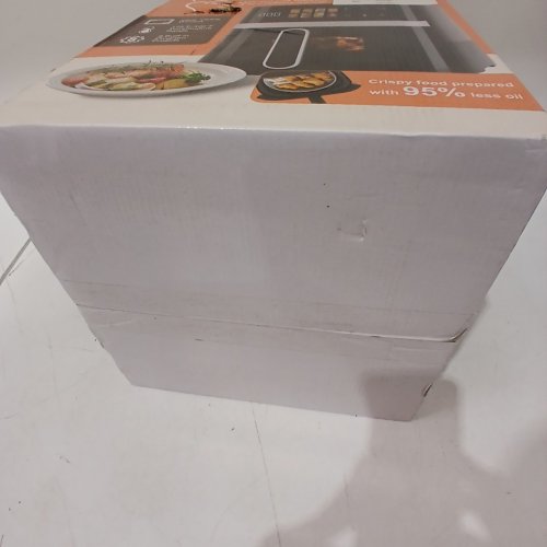 BLUEBOW 8-IN-1 AIR FRYER WITH TOUCHSCREEN / VIEWING WINDOW & COOKING PRESETS - 6QT - 1350W - BLACK/SILVER image 4