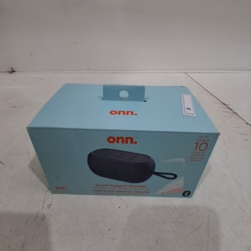 ONN. SMALL BLUETOOTH RUGGED SPEAKER WITH PARTY SYNC MODE - UP TO 10 HOURS OF PLAYTIME - GREY (MODEL: AAGRY100081918) image 5