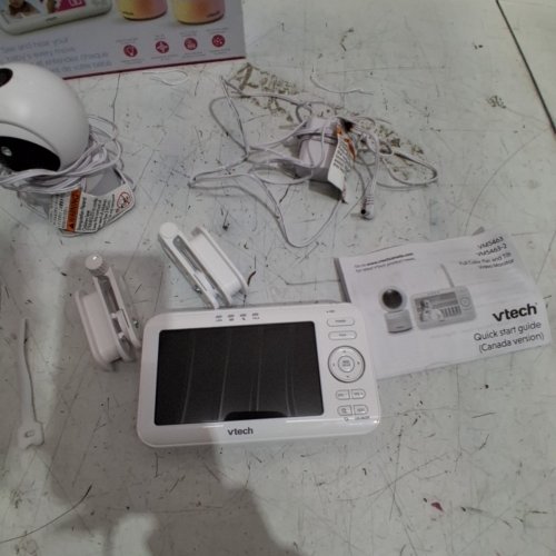 3PC VTECH VIDEO BABY MONITOR WITH NIGHT LIGHT & DISPLAY PROJECTION - 12 HRS - WHITE (MODEL : VM5463) image 7