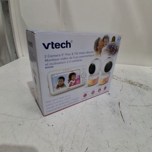 3PC VTECH VIDEO BABY MONITOR WITH NIGHT LIGHT & DISPLAY PROJECTION - 12 HRS - WHITE (MODEL : VM5463) image 9