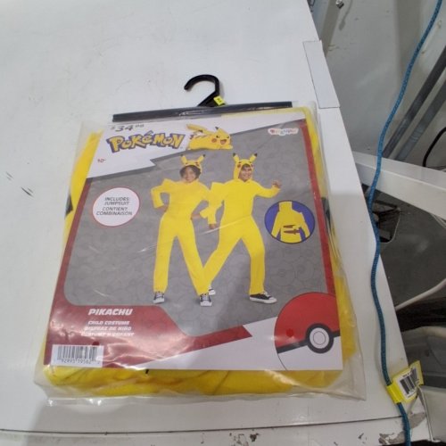 YOUTH DISGUISE POKÉMON PIKACHU COSTUME - LARGE - YELLOW image 2