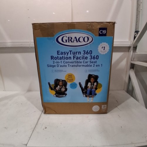 GRACO EASYTURN 360 2-IN-1 CONVERTIBLE CAR SEAT - CYRAN BLACK/GREY (MODEL: 2227897) image 10