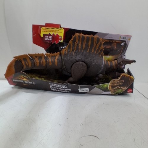 MATTEL JURASSIC WORLD REBIRTH TAIL THRASHER SPINOSAURUS ACTION FIGURE DINOSAUR TOY WITH 2 ATTACK MOVES - MULTICOLOUR (MODEL: JGB57-9564) image 3