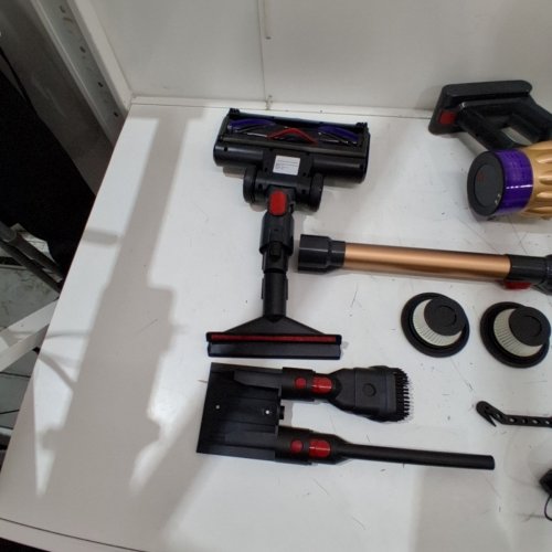 3-IN-1 CORDLESS HANDHELD/STICK VACUUM CLEANER - PURPLE/GOLD (MODEL: V18) image 4