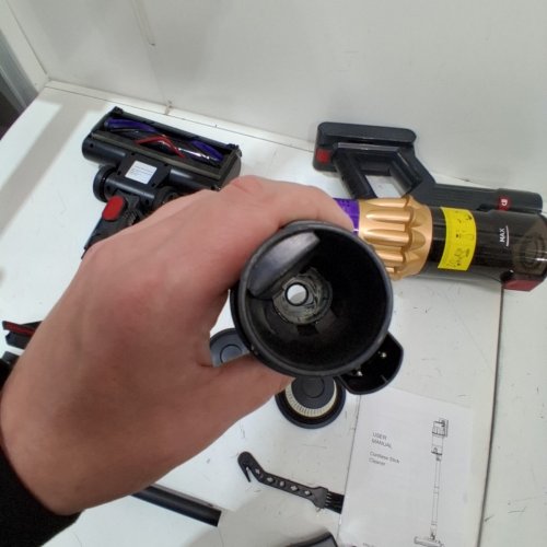 3-IN-1 CORDLESS HANDHELD/STICK VACUUM CLEANER - PURPLE/GOLD (MODEL: V18) image 6
