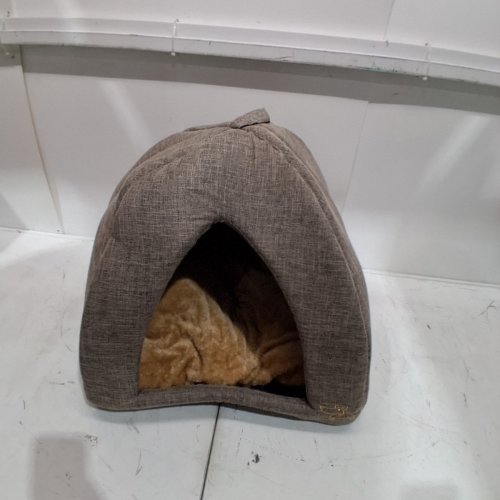 BEST PET SUPPLIES PET TENT SOFT BED FOR PETS - 19" X 19" - DARK BROWN image 2