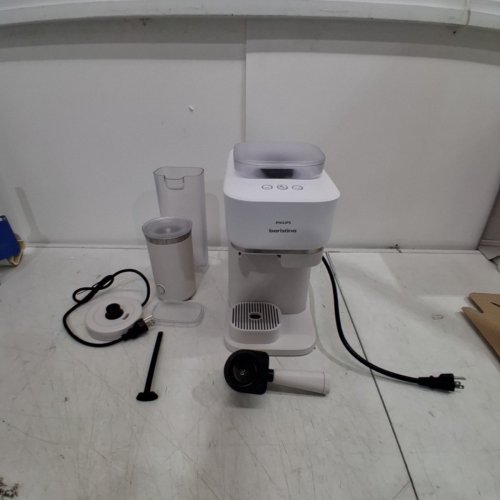 PHILIPS BARISTINA AUTOMATIC ESPRESSO MACHINE WITH BUILT-IN GRINDER AND MILK FROTHER BUNDLE - WHITE (MODEL: BAR300) image 3