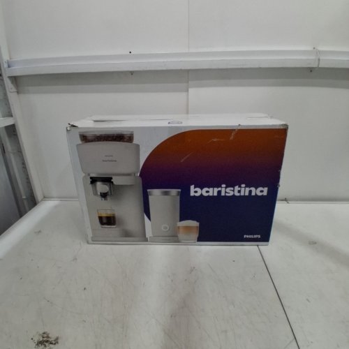 PHILIPS BARISTINA AUTOMATIC ESPRESSO MACHINE WITH BUILT-IN GRINDER AND MILK FROTHER BUNDLE - WHITE (MODEL: BAR300) image 10