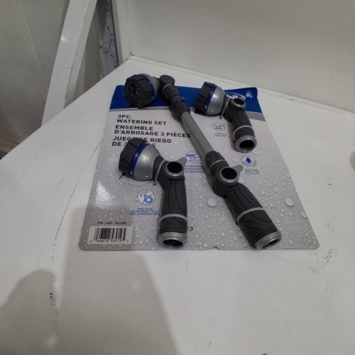 3PC ORBIT MULTI-PATTERN WATERING NOZZLES WITH TELESCOPIC WAND - 19" TO 24" - BLUE/GREY (MODEL: 1933983) image 2