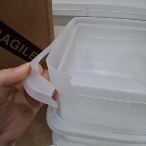4PK IRIS USA PLASTIC STORAGE BIN TOTE - 33L - CLEAR (MODEL: FB-21E/FB-21EE) image 3