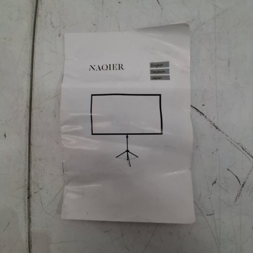 NAQIER TRIPOD PROJECTOR SCREEN - 60" - 16:9 - BLACK/WHITE image 2