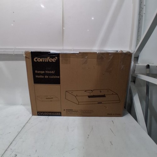 COMFEE' UNDER CABINET DUCTED/DUCTLESS CONVERTIBLE SLIM VENT RANGE HOOD, WITH 3 SPEED EXHAUST FAN AND 2 LED LIGHTS-30" -BLACK-(MODEL:CVU30W4ABB) image 6