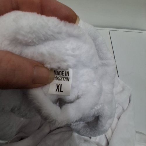 WOMEN'S NY THREADS SOFT PLUSH FLEECE ROBE - EXTRA LARGE - WHITE image 2