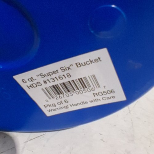 6PK SUPER SIX BUCKET - 6 QT - BLUE (MODEL:131618) image 2