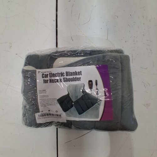 ZONETECH CAR ELECTRIC HEATING BLANKET FOR NECK AND SHOULDER - 12 V - osfm - GRAY image 2