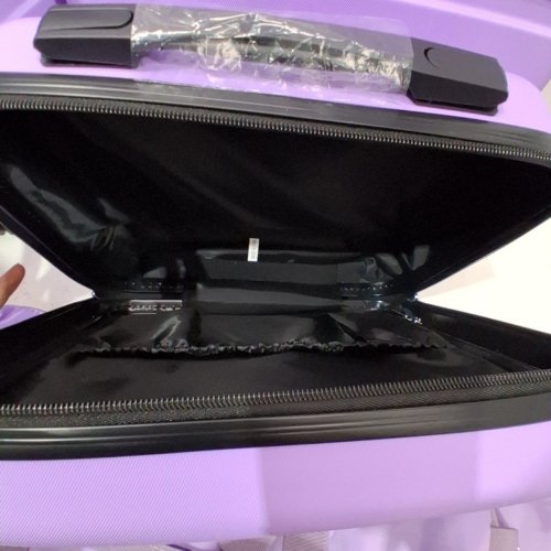 6PC GOWILL HARDSIDE LUGGAGE/SUITCASE SET WITH TRAVEL BAGS, SPINNER WHEELS AND TSA LOCKS - 13"/20"/24"/28" - TARO PURPLE - (MODEL: S45/19S/10739608060174 ) image 3