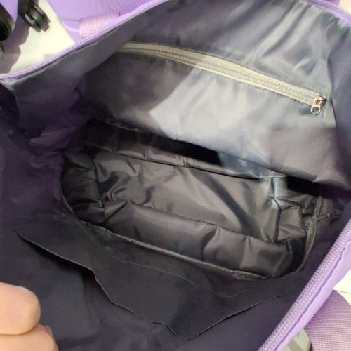 6PC GOWILL HARDSIDE LUGGAGE/SUITCASE SET WITH TRAVEL BAGS, SPINNER WHEELS AND TSA LOCKS - 13"/20"/24"/28" - TARO PURPLE - (MODEL: S45/19S/10739608060174 ) image 4