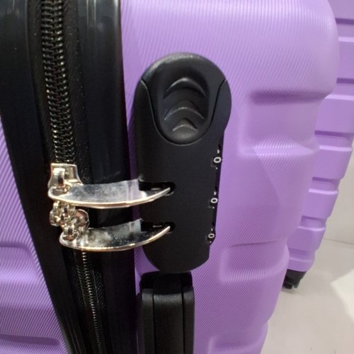 6PC GOWILL HARDSIDE LUGGAGE/SUITCASE SET WITH TRAVEL BAGS, SPINNER WHEELS AND TSA LOCKS - 13"/20"/24"/28" - TARO PURPLE - (MODEL: S45/19S/10739608060174 ) image 6