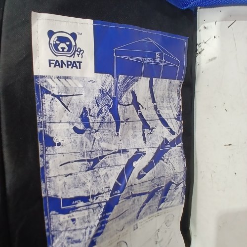 FANPAT ONE BUTTON PUSH POP-UP CANOPY TENT - 10FT X 10FT - BLACK/BLUE image 2