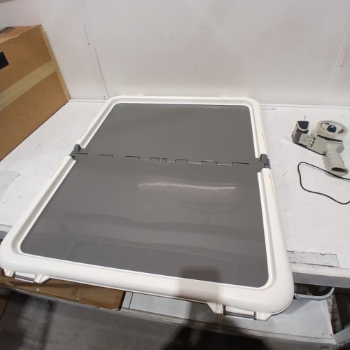 AMAZON BASICS DOG TRAINING PAD HOLDER 28" X 34" - GREY/WHITE (MODEL: B0DP3YWDNT) image 2
