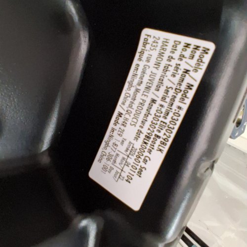 HARMONY DREAMTIME ELITE HIGHBACK BOOSTER CAR SEAT - 40-110LB - BLACK - (MODEL:0303028BLK) image 2