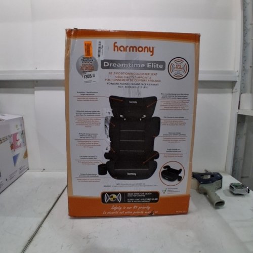 HARMONY DREAMTIME ELITE HIGHBACK BOOSTER CAR SEAT - 40-110LB - BLACK - (MODEL:0303028BLK) image 5