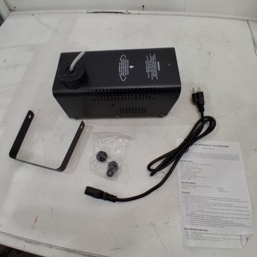 TCFUNDY FOG MACHINE WITH 9 LED LIGHTS AND 12 LIGHT EFFECTS WITH 2-IN-1 REMOTE - 500W - BLACK image 3