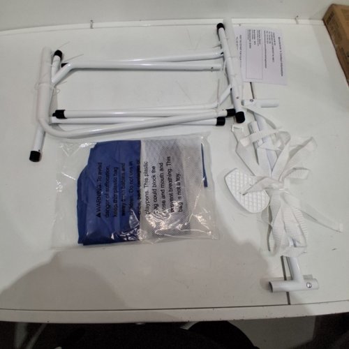 DREAM ON ME MESH SECURITY BED RAIL - 33" X 14" X 23" - BLUE/WHITE (MODEL: 419) image 2