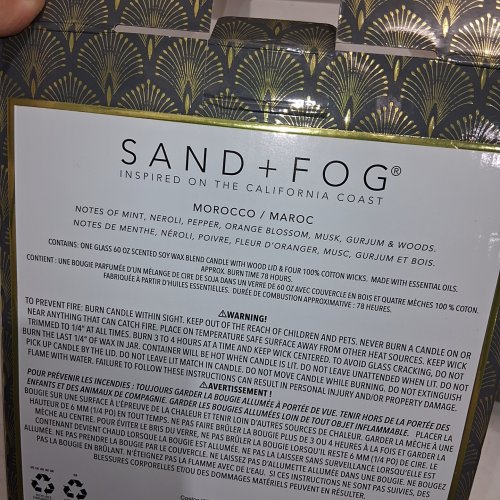 SAND + FOG SCENTED SOY WAX BLEND CANDLE - 60 OZ (STYLE: MOROCCO) image 2