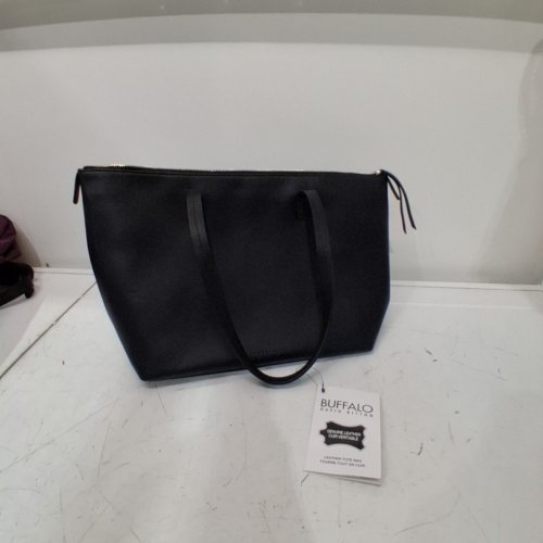BUFFALO DAVID BITTON LEATHER TOTE SHOULDER BAG - BLACK (MODEL: 2012486) image 2