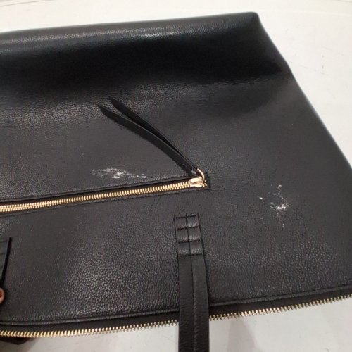 BUFFALO DAVID BITTON LEATHER TOTE SHOULDER BAG - BLACK (MODEL: 2012486) image 3