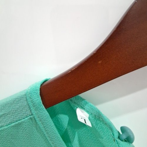 WOMEN'S RUFFLE SLEEVE TOP - LARGE - MINT GREEN image 3