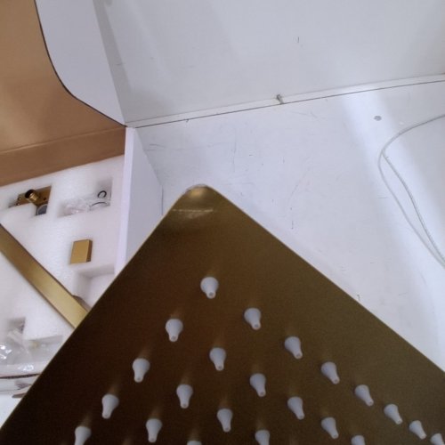 HOIMPRO SHOWER HEAD ANDF FAUCET FIXTURE SYSTEM SET - BRUSHED GOLD image 3
