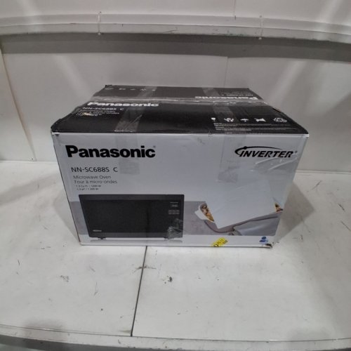 PANASONIC INVERTER MICROWAVE OVEN - 1.2 CU. FT/1200W - BLACK/STAINLESS STEEL - (MODEL: NN-SC688S C) image 5