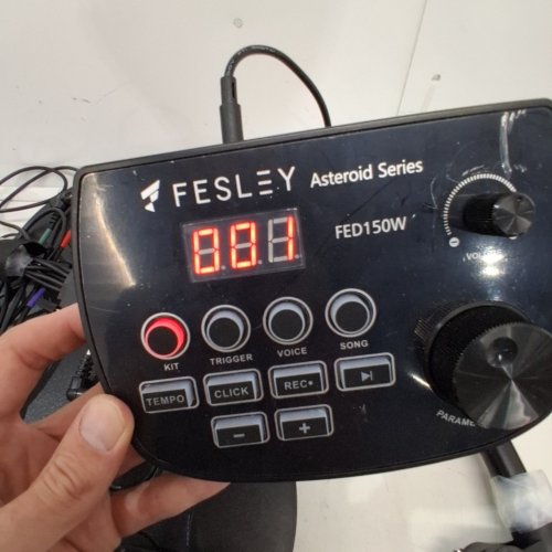 FESLEY ELECTRONIC DRUM SET - MESH DRUM PADS, 20 REALISTIC PRESET KITS, DUAL ZONE SNARE DRUM (MODEL: FED150W) image 2