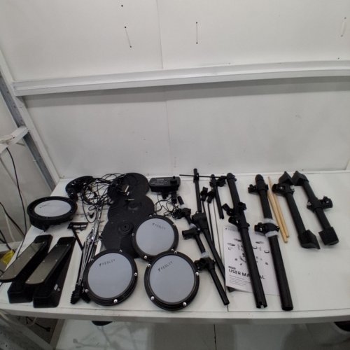FESLEY ELECTRONIC DRUM SET - MESH DRUM PADS, 20 REALISTIC PRESET KITS, DUAL ZONE SNARE DRUM (MODEL: FED150W) image 3
