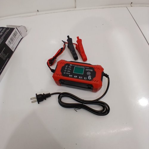 COREBOX 12V CAR BATTERY CHARGER & MAINTAINER - RED/BLACK (MODEL: H-6CS) image 2