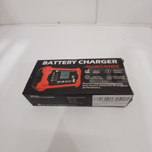 COREBOX 12V CAR BATTERY CHARGER & MAINTAINER - RED/BLACK (MODEL: H-6CS) image 3