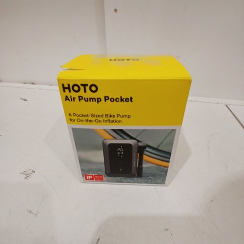 HOTO POCKET SIZED ELECTRIC BICYCLE TIRE AIR PIMP - 150PSI - BLACK/GREY image 3