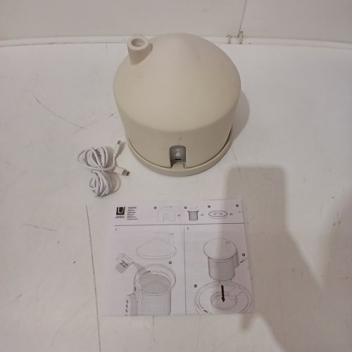 UMBRA CASITA AROMATHERAPY ESSENTIAL OIL DIFFUSER WITH LED LIGHT AND MULTIPLE SETTINGS - CAN STORE UP TO 10 BOTTLES - SAND/BEIGE image 3