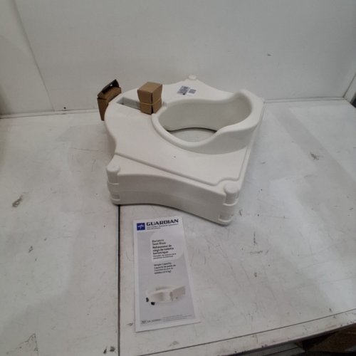 MEDLINE GUARDIAN BARIATRIC SEAT RISER - 4" - WHITE (MODEL: G4-300BRX1) image 2