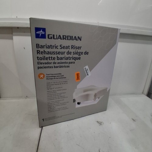 MEDLINE GUARDIAN BARIATRIC SEAT RISER - 4" - WHITE (MODEL: G4-300BRX1) image 4