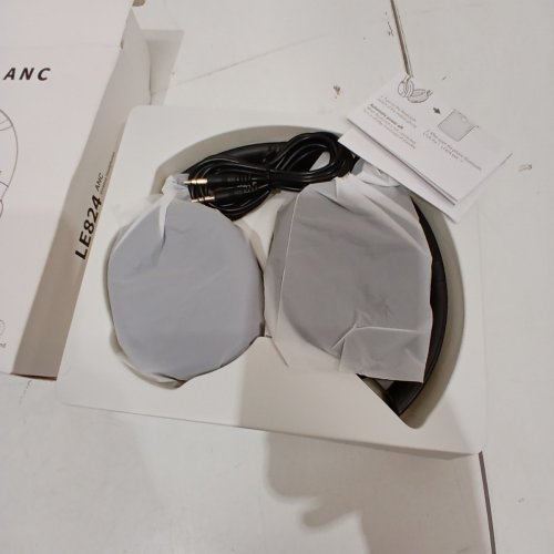 IKT WIRELESS OVER THE EAR ACTIVE NOISE CANCELING HEADPHONES - BLACK (MODEL: LE824ANC) image 2