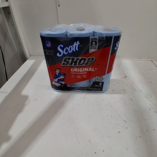 3PK SCOTT SHOP TOWELS FOR LIQUID, OILS, GREASE - 165 TOWELS TOTAL - BLUE image 3