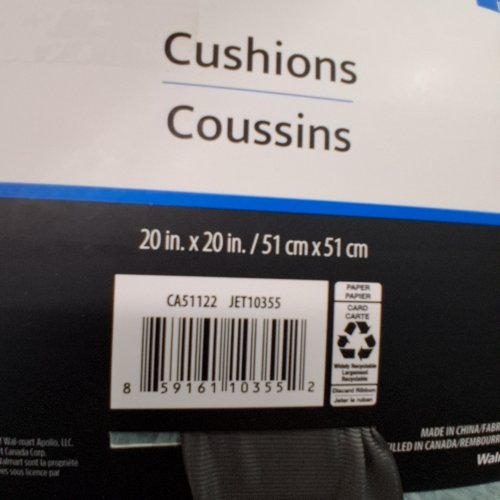 2PK MAINSTAYS SHAG CUSHIONS - 20" X 20" - TEAL image 2