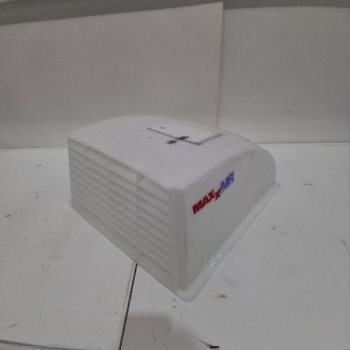 MAXXAIR II RV OUTDOOR VENT COVER FOR VENTILATION * UNIVERSAL* - 20" X 19" - CLEAR/WHITE (MODEL: ‎00-933051) image 2