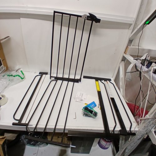 REGALO EASY STEP EXTRA WIDE METAL SAFETY GATE - 30" X 29" - 49" - BLACK (MODEL: 1164EB) image 2