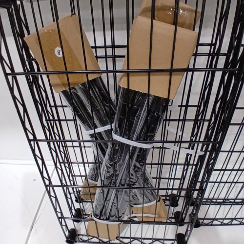 AMAZONBASICS 5-TIER METAL SHELVING STORAGE UNIT RACK WITH CASTER WHEELS - 62" X 6" - BLACK image 4